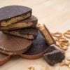 milk and dark pretzel pb cup
