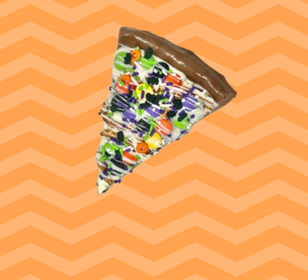 Mini Halloween Chocolate Pizza Slice